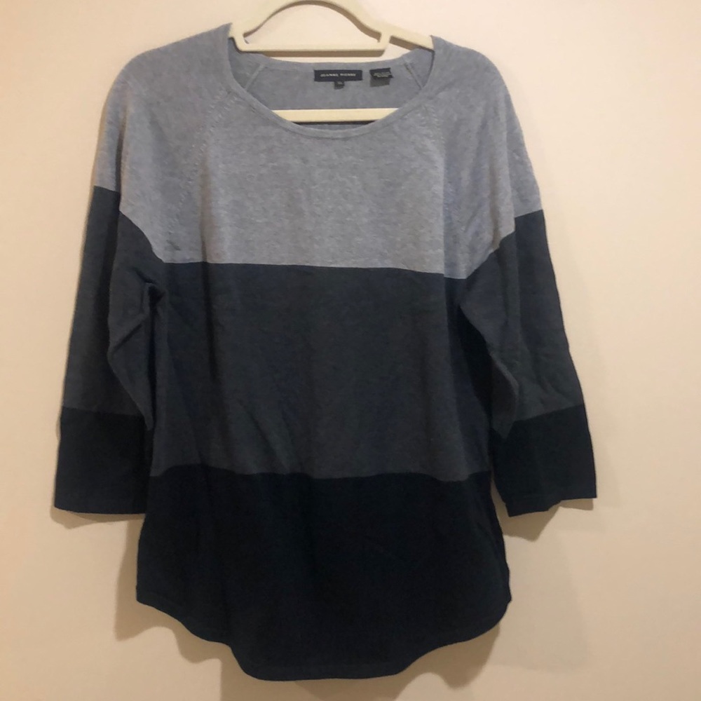 Jeanne Pierre Color Block Sweater Size XL